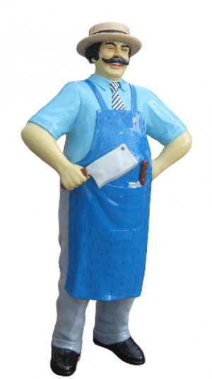 Butcher 6ft -Blue apron -JR 100117B