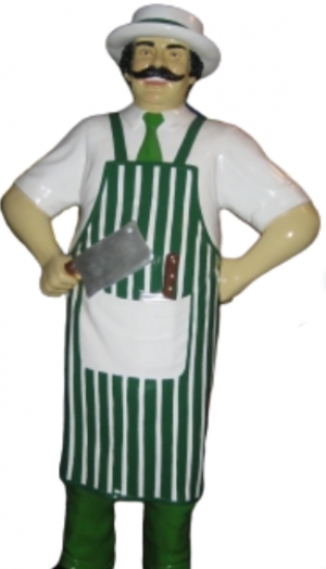 Butcher 6ft- Green and White (JR 100117G)