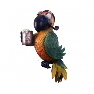PIRATE PARROT PIPE WITHOUT STAND - JR C-075
