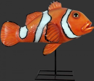 Giant Clown Fish on Metal Stand (JR 100088)