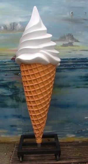 Standing 6ft Whippy Waffle Cone Plain (JR WC6-P)   