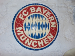 Bayern Mosaic Football Sign (JR 2656)