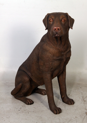Labrador sitting - Chocolate (JR 110098C)