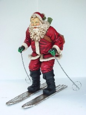 Santa on Skis Life size figure (JR 2041)