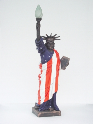 Statue of Liberty with American Flag (JR 356AF)