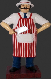 Butcher 6ft- Red and White (JR 100117)