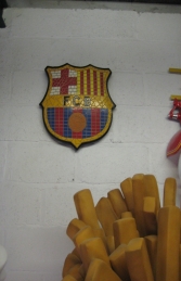 Barcelona F.C. Mosaic Football Sign (JR 2655) - Thumbnail 01