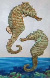 Seahorse (set of 2) 34" wall decor (JR 140056) - Thumbnail 02