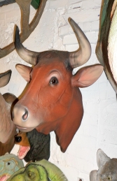 Bull Head- Brown (With Horns) (JR 2198BH) - Thumbnail 03