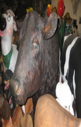 Bull Life-size Black (JR 2300B) - Thumbnail 03