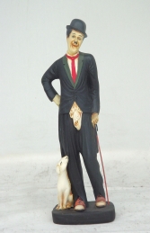 Funny Man with Dog (JR 631) - Thumbnail 01