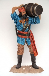 Chinese Pirate with Barrel 6ft (JR 2490) - Thumbnail 01