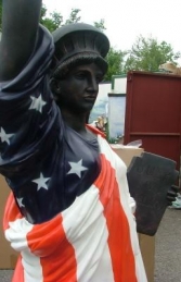 Statue of Liberty with American Flag (JR 356AF) - Thumbnail 02