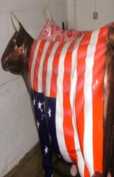 American Flag Cow life-size (JR 7013) - Thumbnail 02