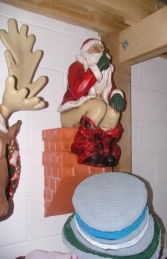 Santa at Rest on Chimney (JR 2395) - Thumbnail 03