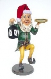Elf Butler with Lamp & Tray 3ft (JR 2237)