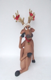 Funny Reindeer Sitting with Crossed Legs (JR 2353) - Thumbnail 01
