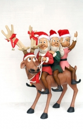 Funny Reindeer with 3 Elves (JR EE) - Thumbnail 01