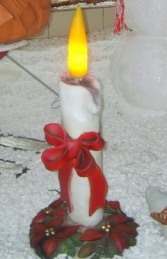 Christmas Candle with Ribbon 4ft (JR 2256) - Thumbnail 02