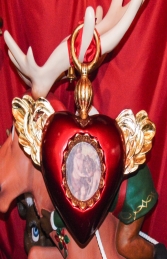 Christmas Decor Heart with Wings -Red (JR 1186-A) - Thumbnail 03