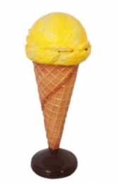 Standing Ice Cream Small - Yellow 3ft (JR 130017y)