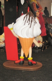 Ice Cream Boy with Menu Board 3ft (JR 2854) - Thumbnail 02