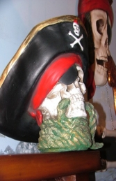 Pirate Skull Bust with Rope (JR 2436) - Thumbnail 01