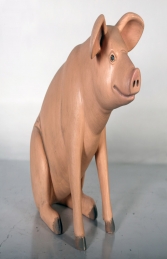 Pig Pink Sitting - Small (JR 020601P)    - Thumbnail 01