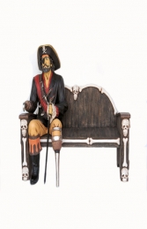 Seated Captain Hook Pirate life-size (JR 2447-A)