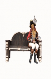 Seated Lady Pirate life-size (JR 2447-C) - Thumbnail 01