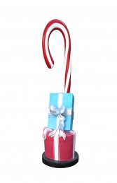 CANDY CANE WITH GIFT BOXES BASE - JR S-181 - Thumbnail 01