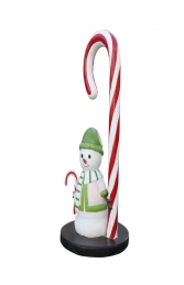 Candy Cane with Snowman mini (JR S-182) - Thumbnail 01