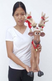 Funny Reindeer Sitting (JR 2294) - Thumbnail 01