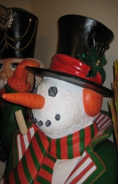Snowman with Broom 6ft (JR 787009) - Thumbnail 02