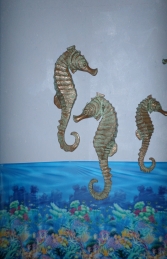 Seahorse (set of 2) 34" wall decor (JR 140056) - Thumbnail 01