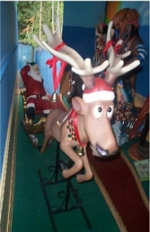 Funny Reindeer Flying pose life size model (JR 2295-R) - Thumbnail 03
