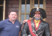 FACELESS PIRATE, DUNCAN IN DISGUISE AND CHRIS SIMS