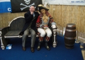 IAN HOLLOWAY WITH LADY PIRATE 