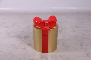 JR 150241 GOLD PRESENT WITH RED RIBBON