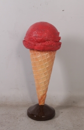 Standing Ice Cream Small - Strawberry 3ft (JR 130017s) - Thumbnail 01