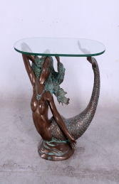 MERMAID TABLE WITH GLASS TOP JR 130096 - Thumbnail 01