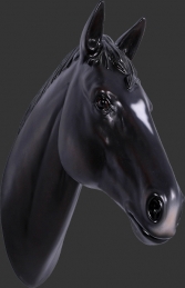Horse Head - Black (JR 150090bl)