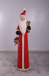 Skinny Santa with Bell and Wreath - 6ft (JR 160156) - Thumbnail 01