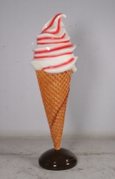 STANDING 6FT WHIPPY ICE CREAM NO FLAKE - STRAWBERRY SAUCE JR 180159S