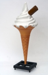Standing Sugar Cone with Flake Red Sauce (JR SCWF4-RS) - Thumbnail 02