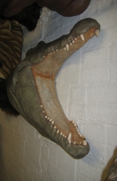 Crocodile Head Wall Plaque (JR 110086) - Thumbnail 02