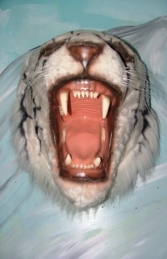Tiger Head - White (JR 2107-W) - Thumbnail 03