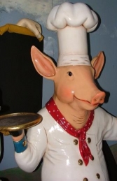 Pig Chef with Black-board 6ft (JR 2190) - Thumbnail 02