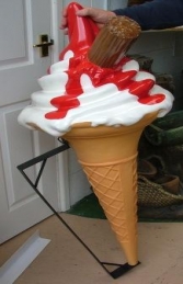 Hanging Sugar Cone with Flake Red Sauce (JR HSCWF4-RPS) - Thumbnail 01