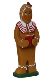 Ginger Bread Girl with Book (JR 3124) - Thumbnail 02